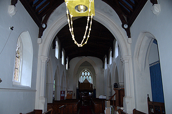 The interior looking west June 2012